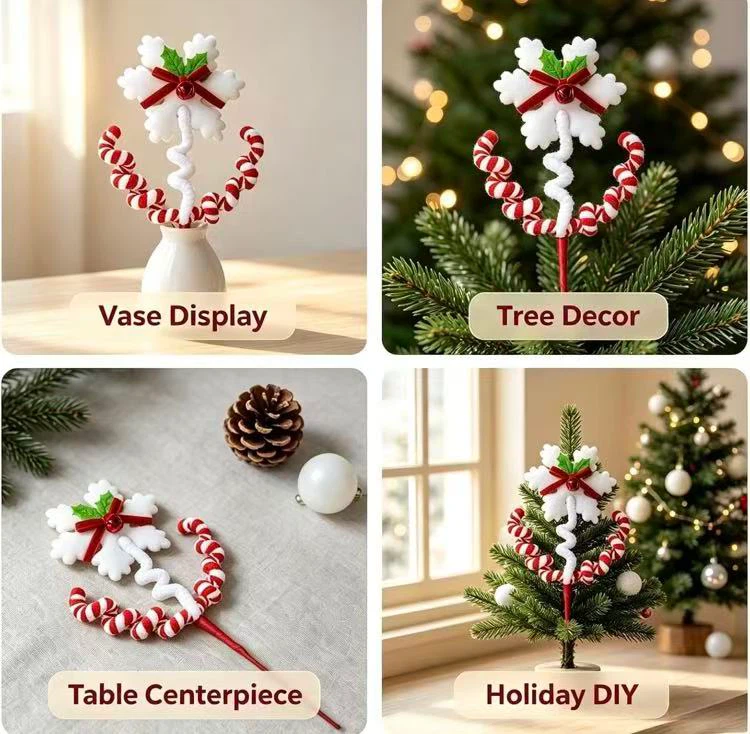 Set of 6 Christmas Snowflake Decorations - photo 4
