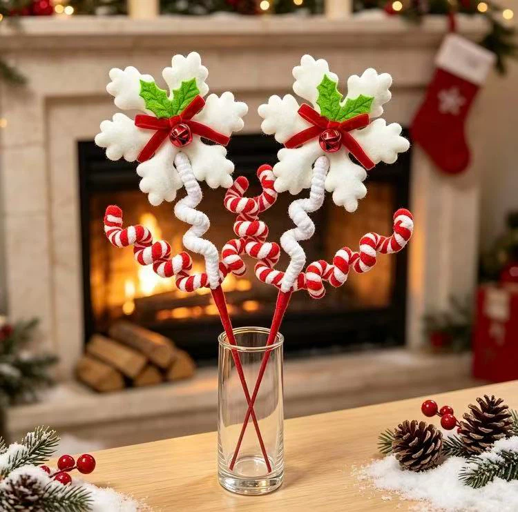Set of 6 Christmas Snowflake Decorations - photo 5