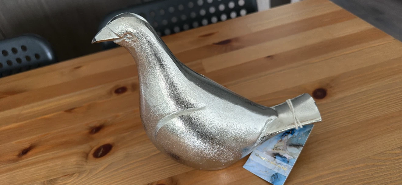 Decorative Metal Bird Figurine