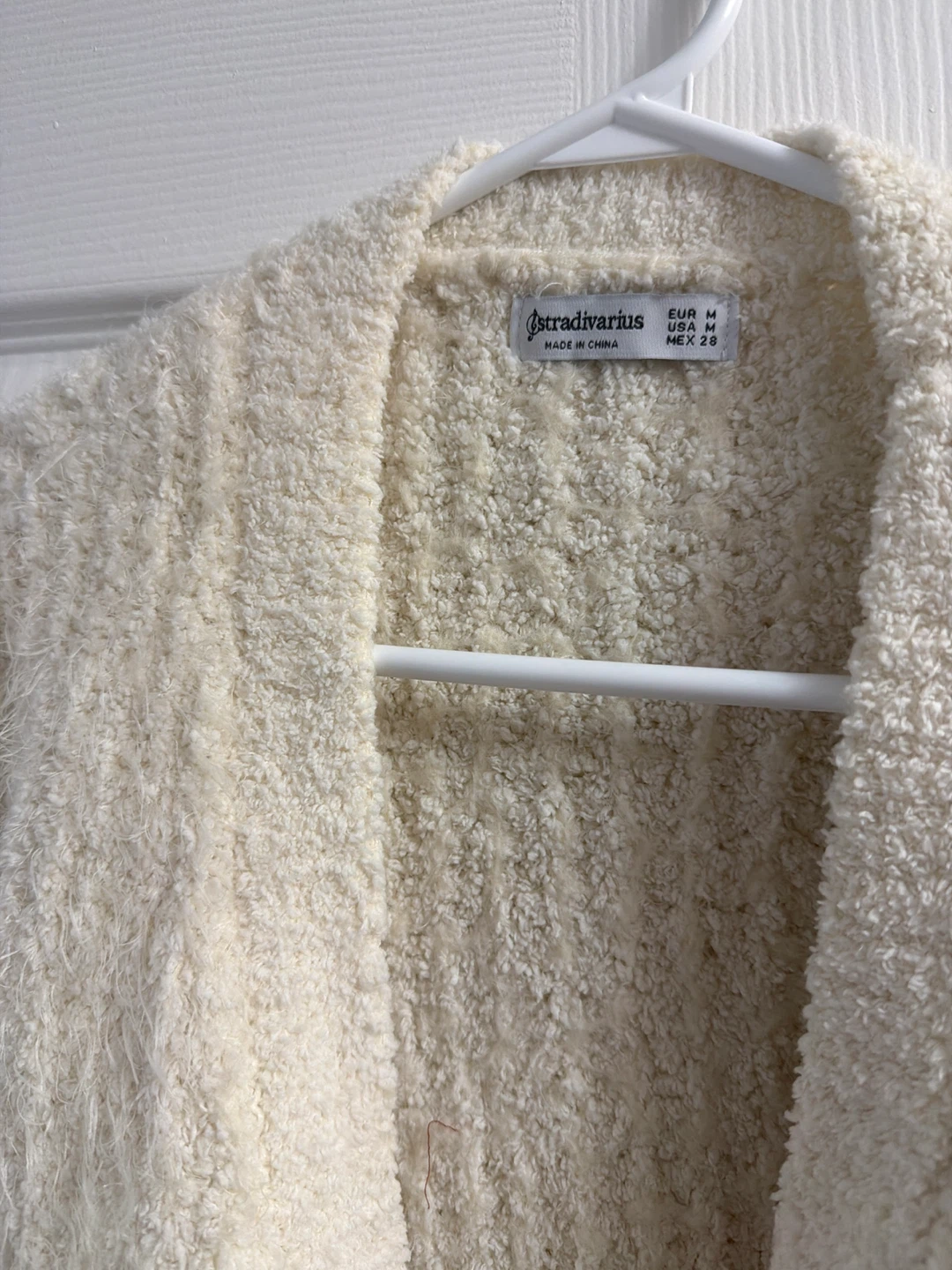 Stradivarius Cream Fuzzy Cardigan - photo 2