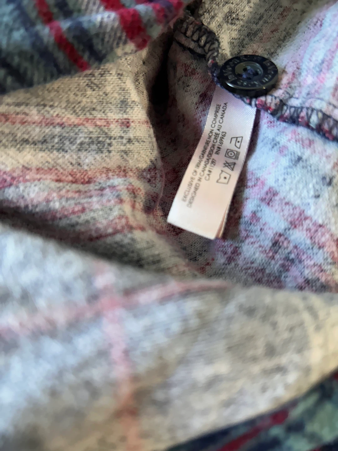 XS La Vie en Rose 100% Cotton Plaid Flannel Pajama Set - photo 5