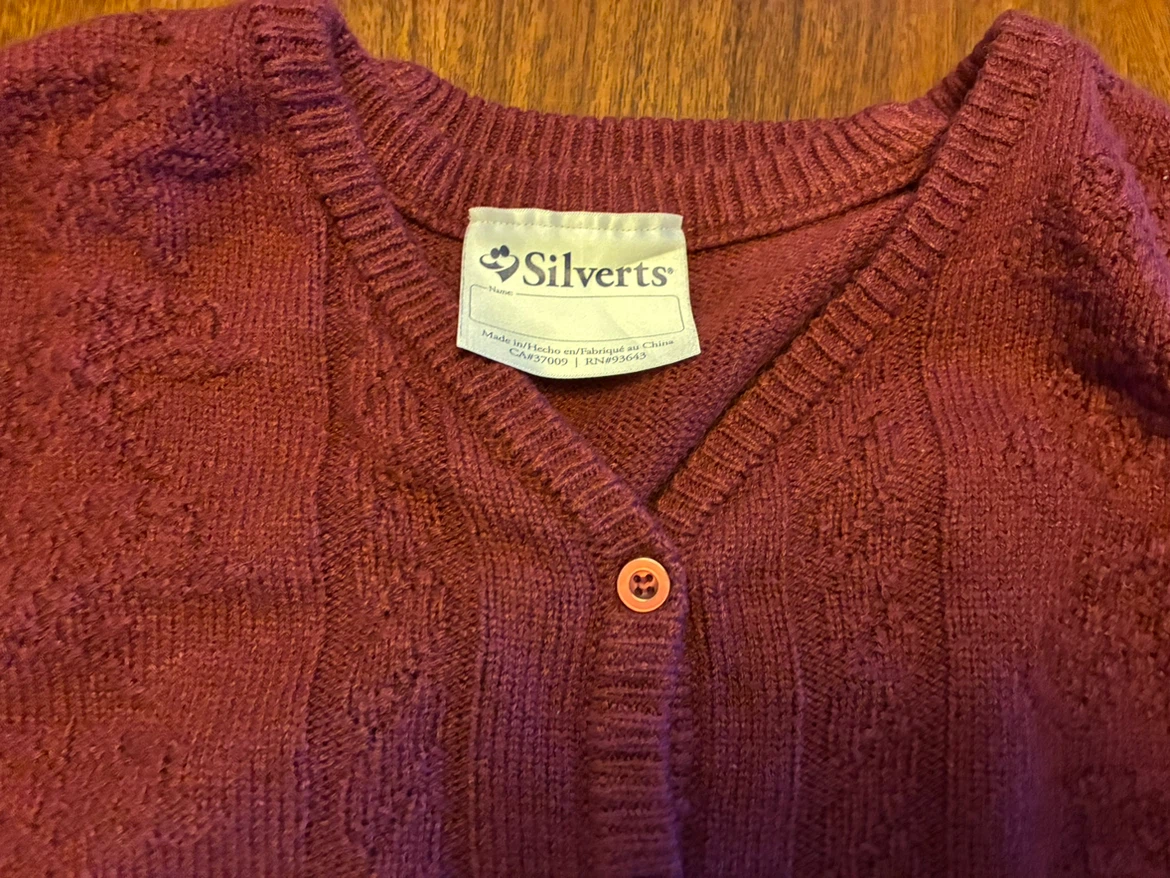 Silvert's Adaptive Cardigan Sweater Women's Large Easy Dressing - photo 2