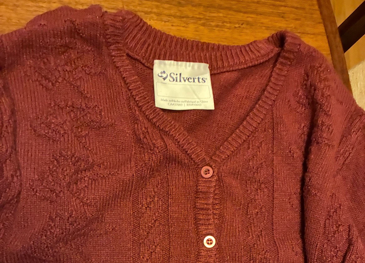 Silvert's Adaptive Cardigan Sweater Women's Large Easy Dressing - photo 5