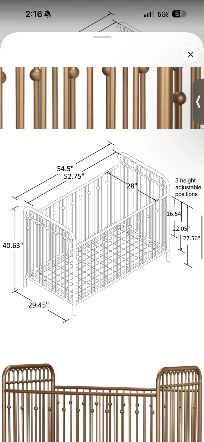Baby crib - photo 5
