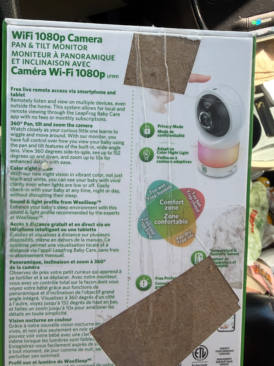 LeapFrog LF1911 WiFi 1080p Pan & Tilt Baby Monitor - photo 4