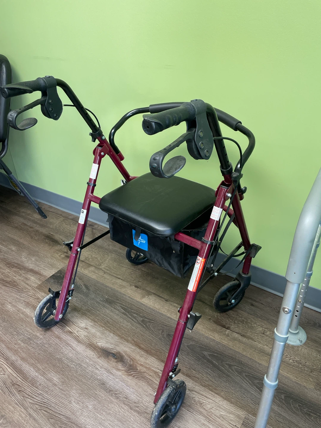 Medline Folding Rollator Walker with Seat