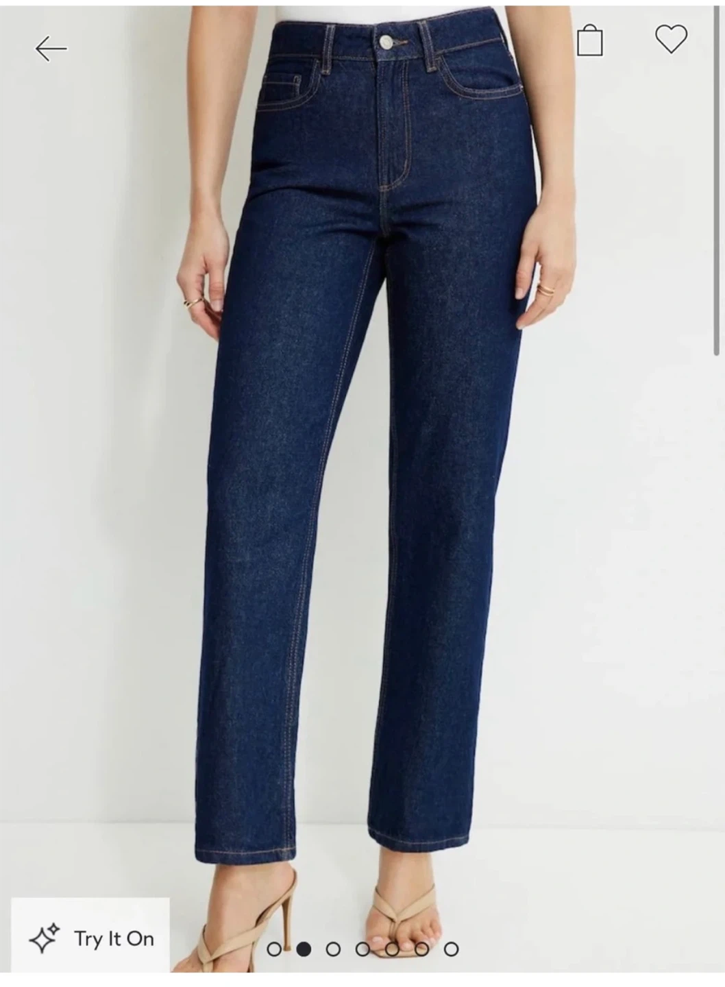 New Dynamite Justina straight jeans size 26/2 - dark wash - photo 4