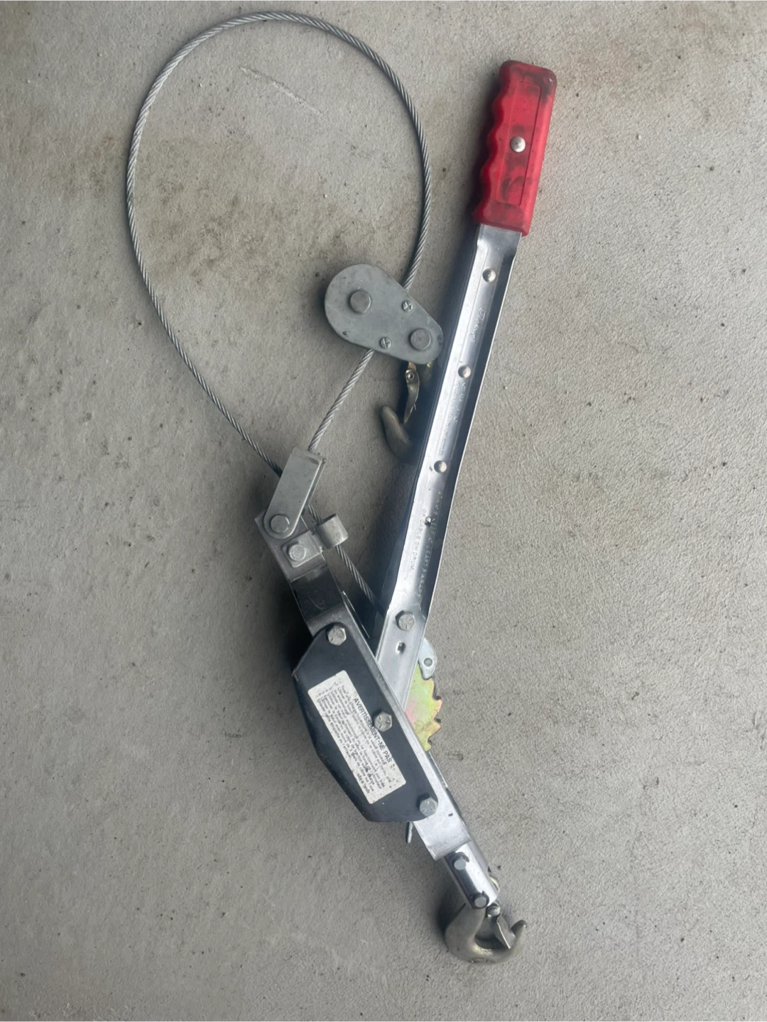 Come-Along Hand Winch (4000lb capacity)