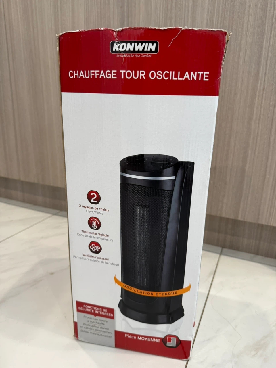 Konwin Oscillating Tower Heater