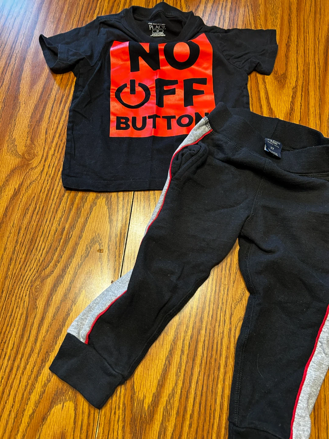 The Children's Place T-shirt and USPA Joggers Set