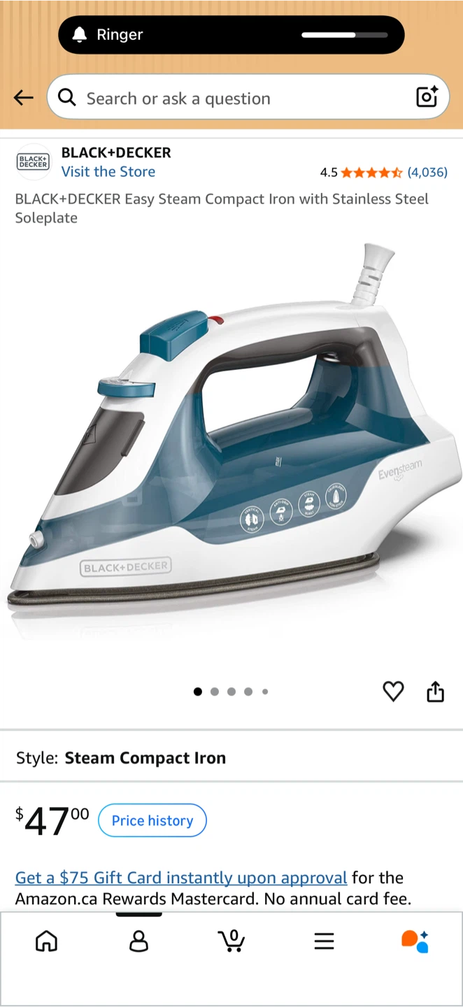 BLACK+DECKER EvenSteam Steam Iron – Excellent Condition - photo 5