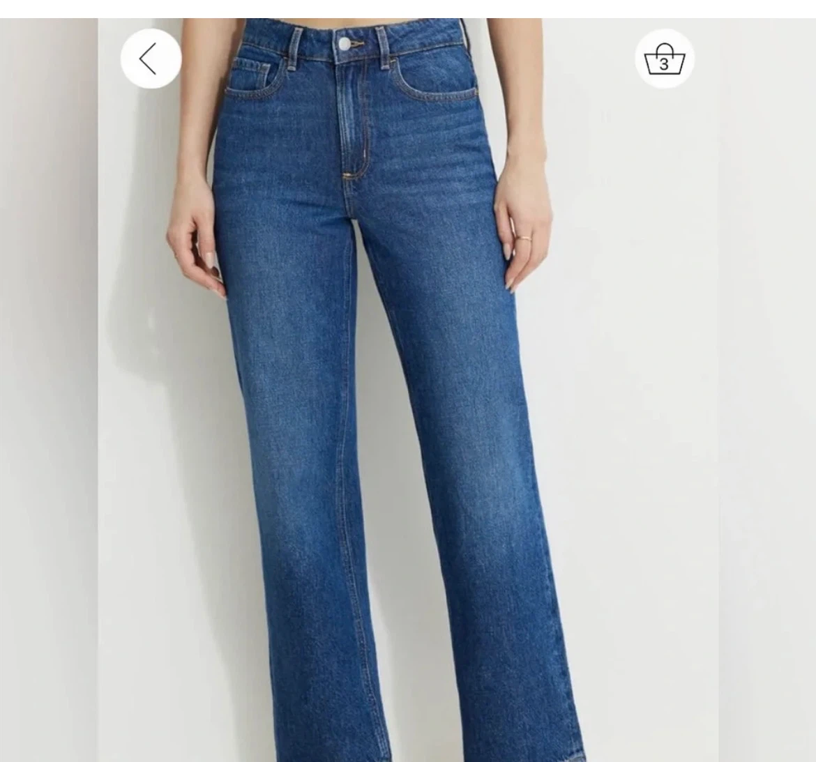 New Dynamite Justina straight jeans size 26/2 - medium wash