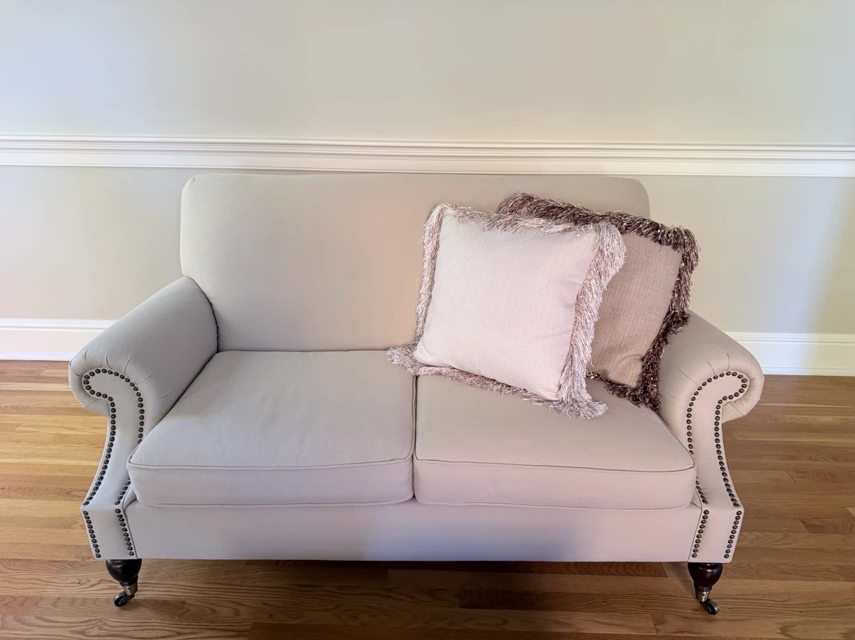 Pottery Barn Brooklyn Loveseat with Nailhead Trim - photo 2