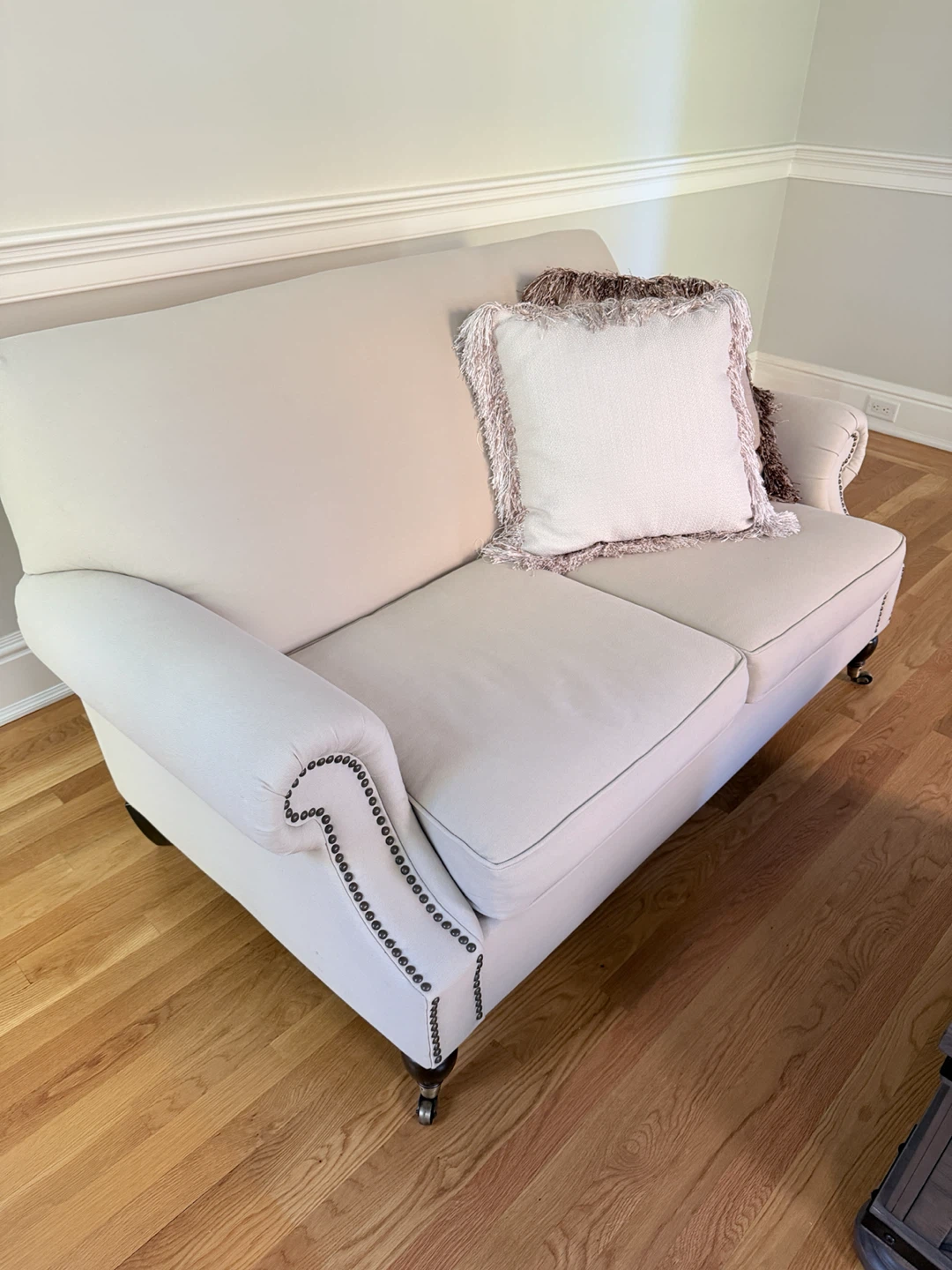 Pottery Barn Brooklyn Loveseat with Nailhead Trim - photo 3