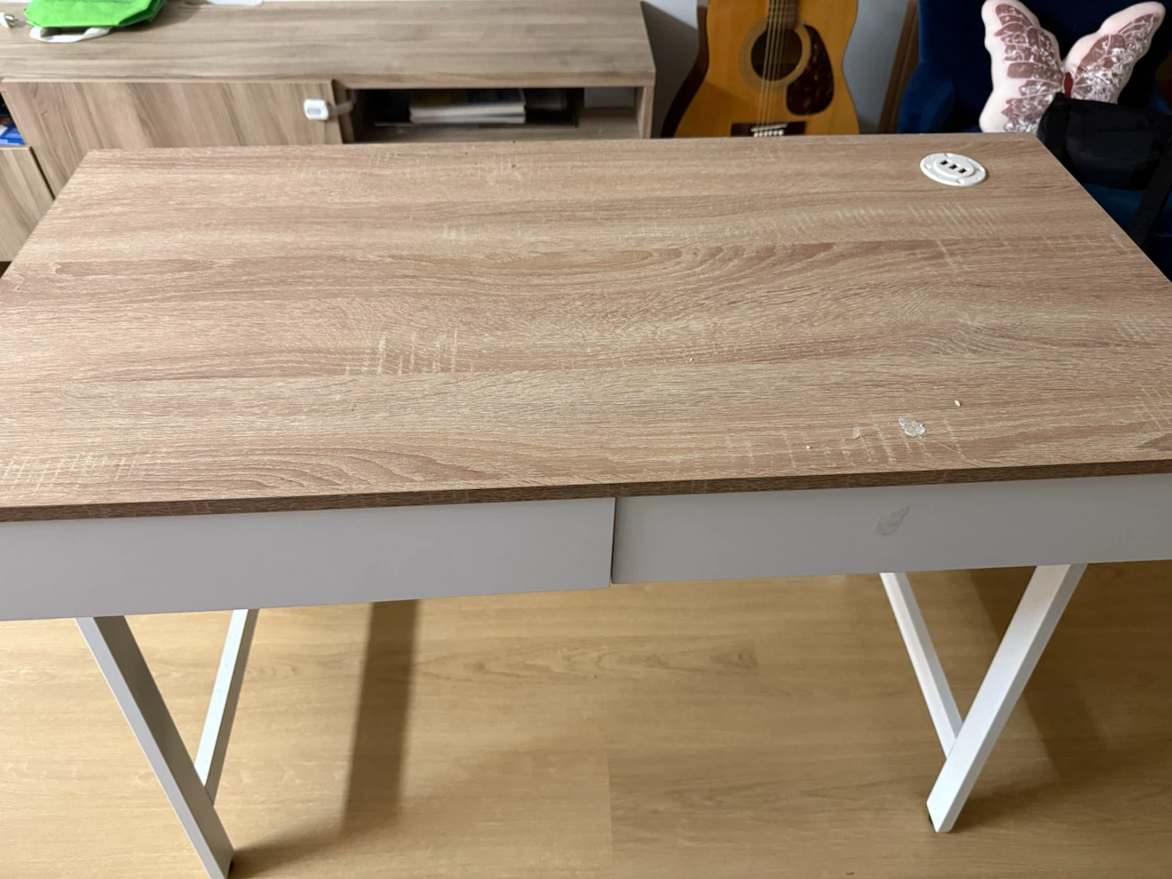 Modern Wooden Desk with Two Drawers - photo 2