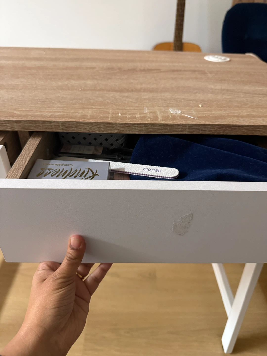 Modern Wooden Desk with Two Drawers - photo 4