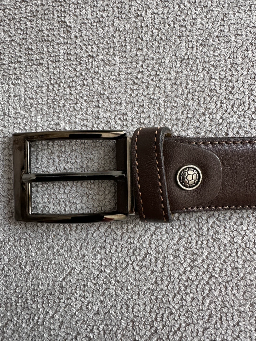 Dark Brown Leather Belt - New - photo 2