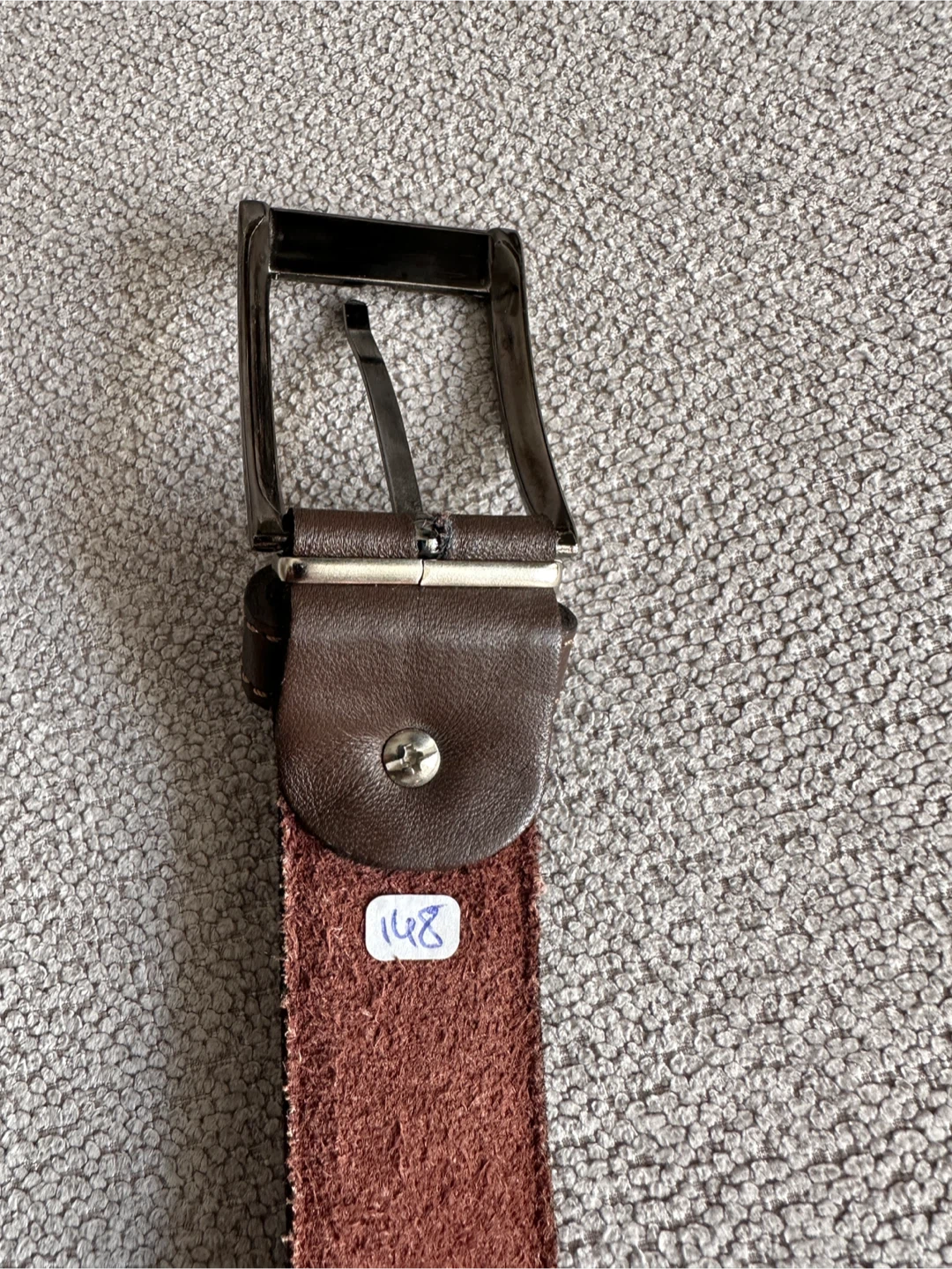 Dark Brown Leather Belt - New - photo 3