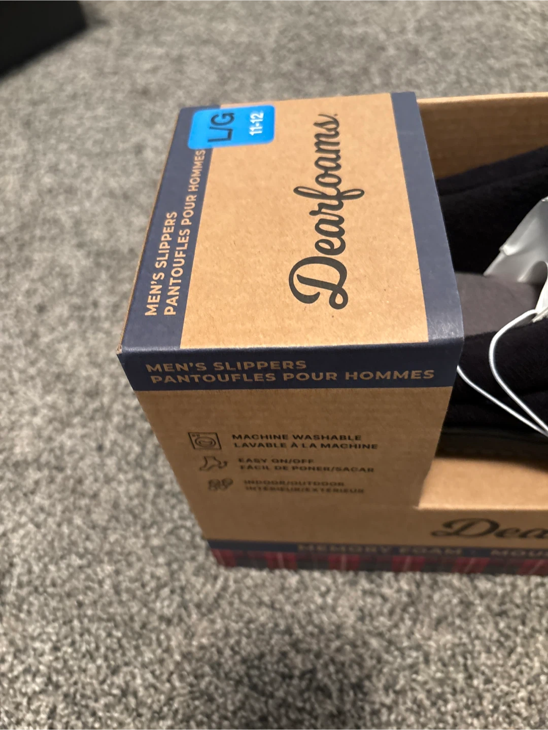 New Dearfoams Men's Slippers Size L/G 11-12 - photo 2