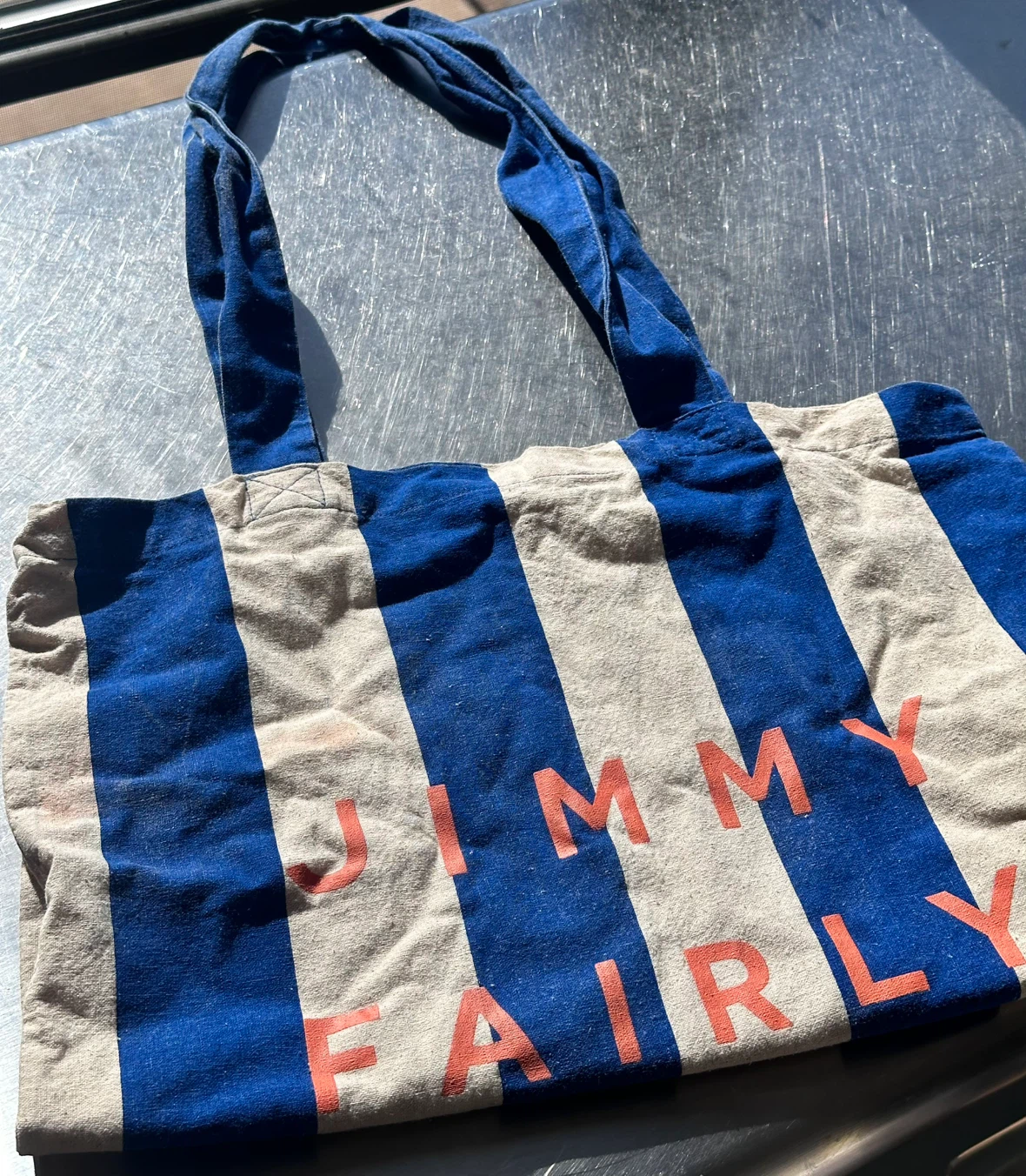 Jimmy Fairly Striped Canvas Tote Bag - photo 2
