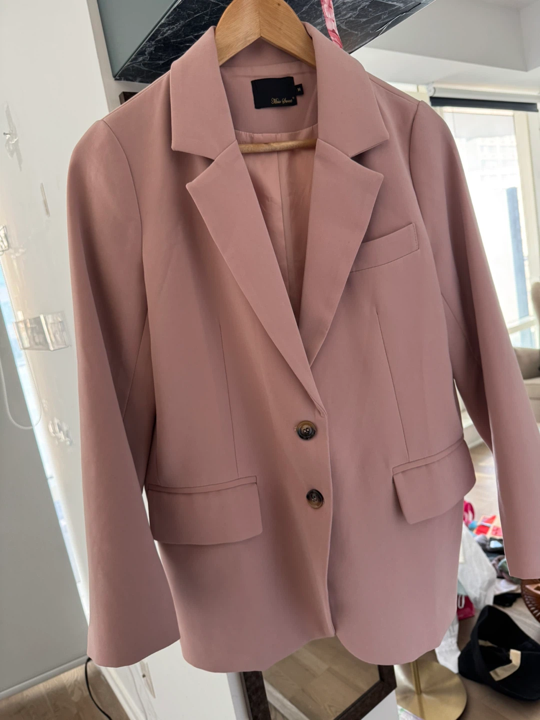Highly sculptural designer suit