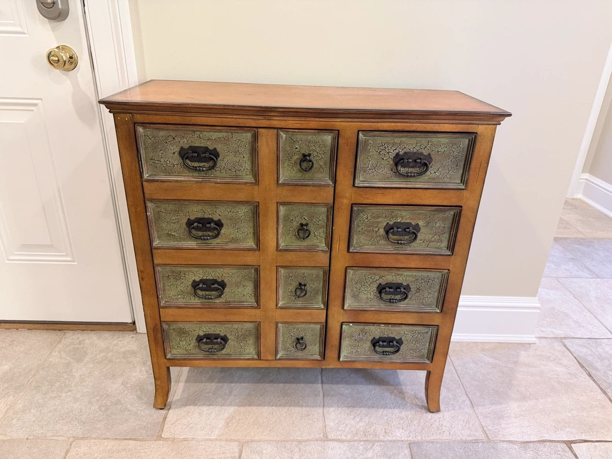 Wooden Accent Cabinet with Drawers