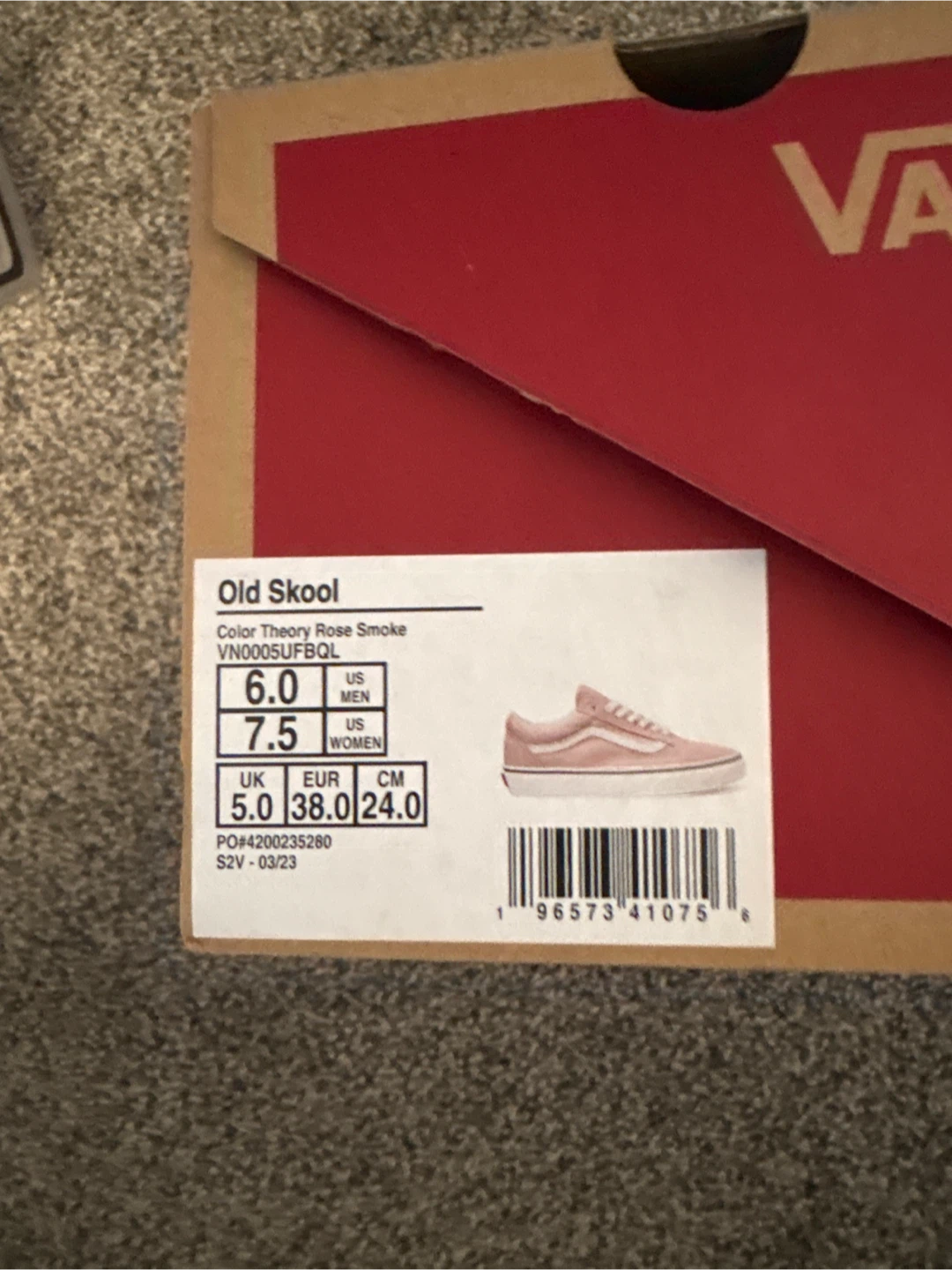 New Vans Old Skool Rose Smoke Sneakers - photo 3