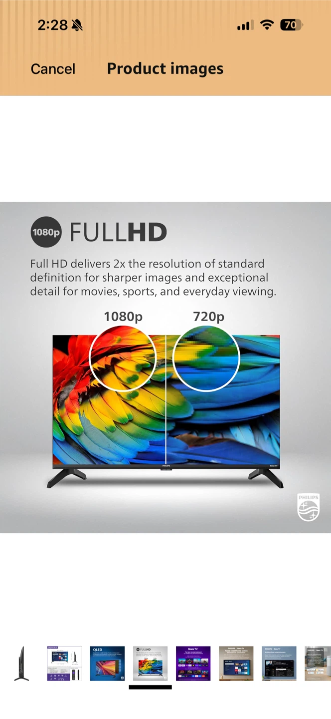 Philips 32-Inch Full HD QLED Roku TV - photo 2