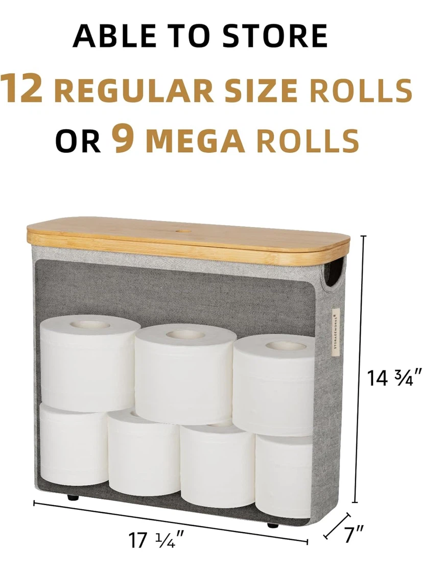 StorageWorks Toilet Paper Storage Basket - photo 3
