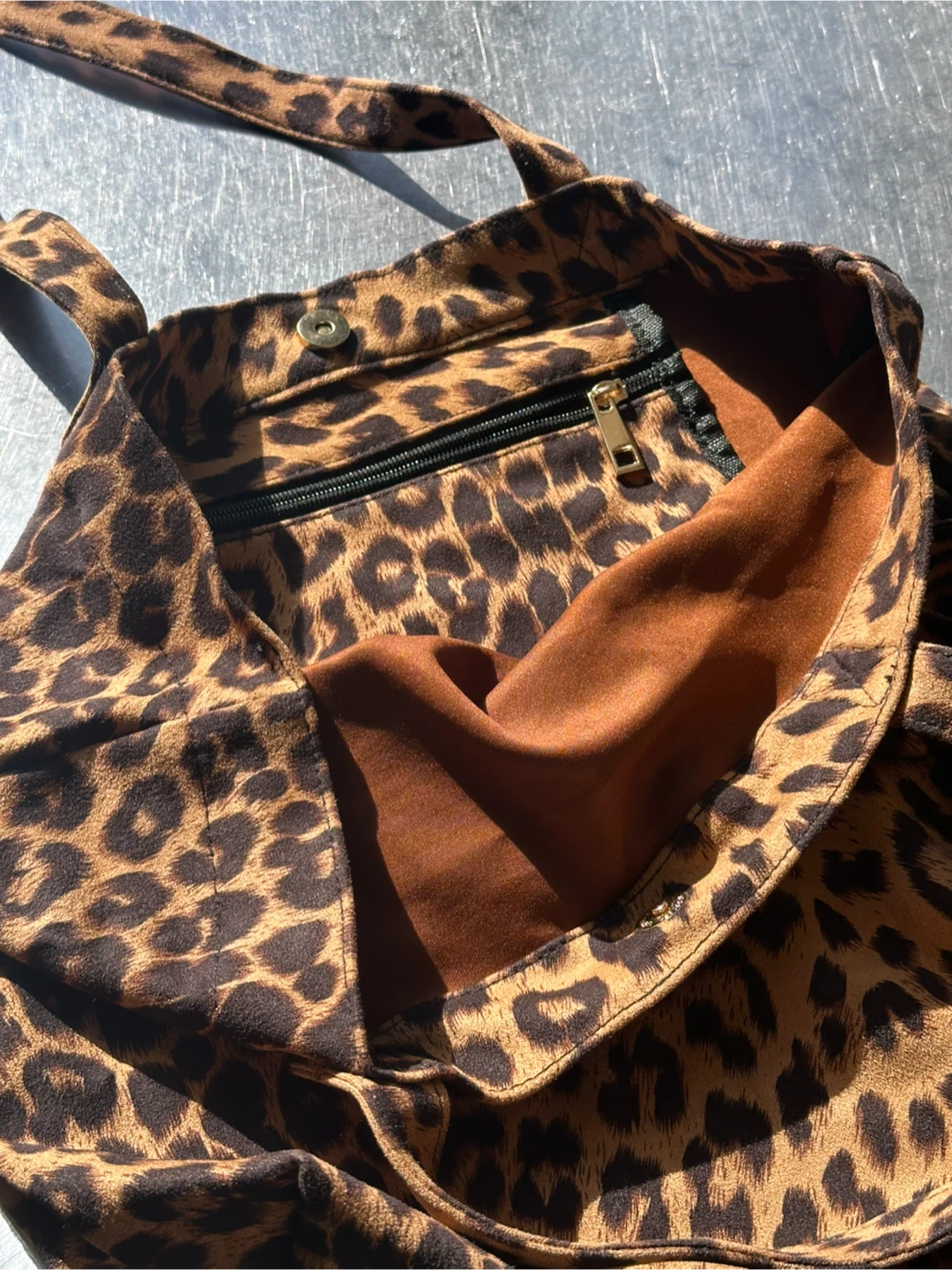 Leopard Print Tote Bag and ivory tote bag - photo 2