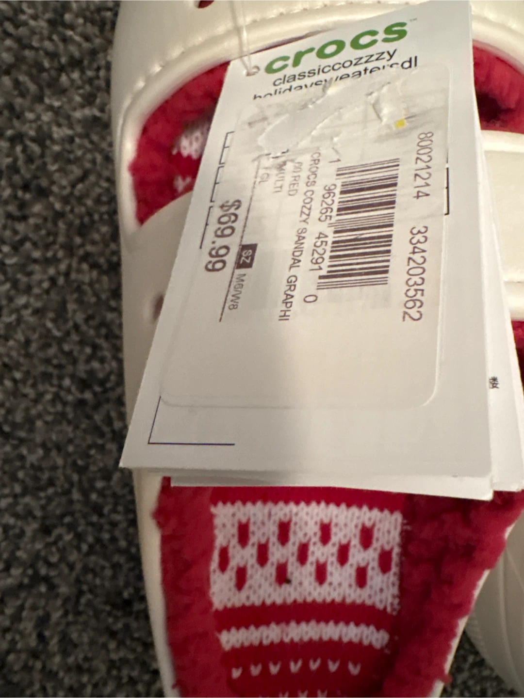 New Crocs Classic Cozzzy Holiday Sweater Sandals - photo 2