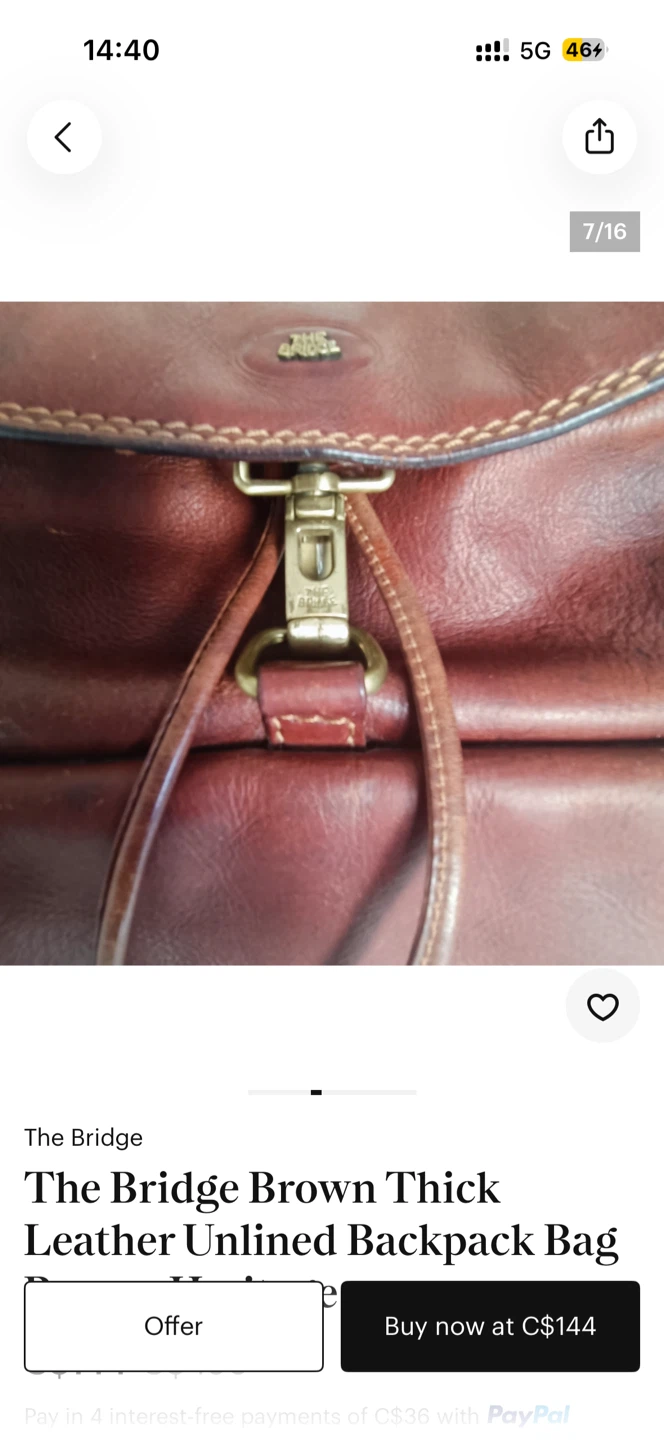The Bridge Brown Leather Backpack - photo 5