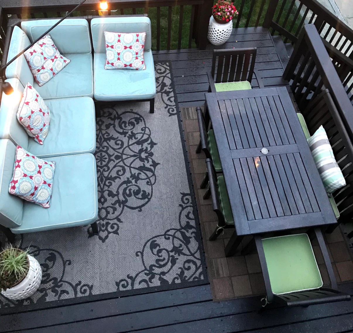 Pottery Barn Outdoor Patio Sectional and Dining Set