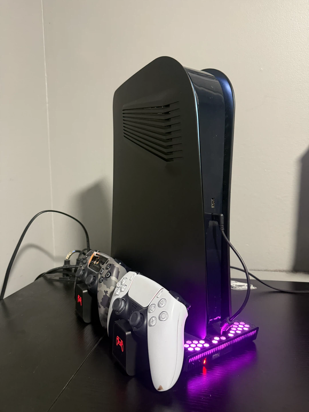 PlayStation 5 Console with Controllers and Charging Stand
