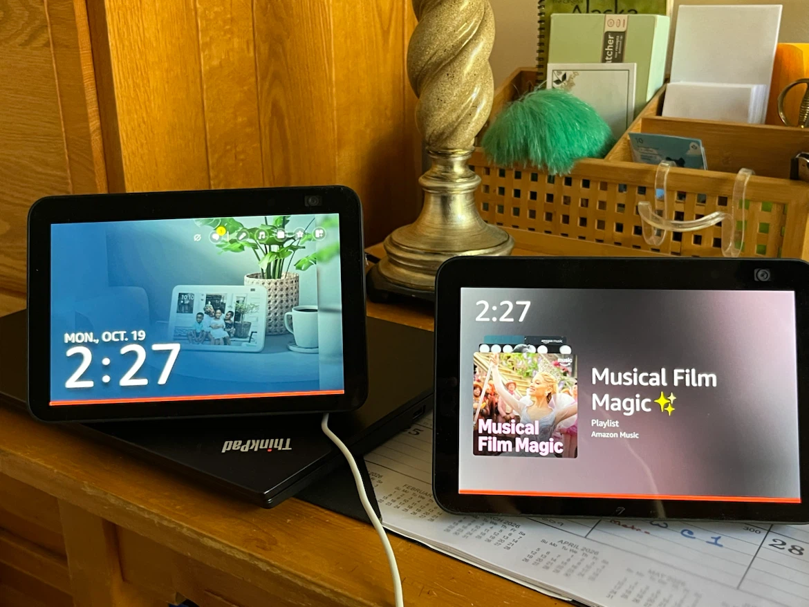 Two Amazon Echo Show 8 Smart Displays