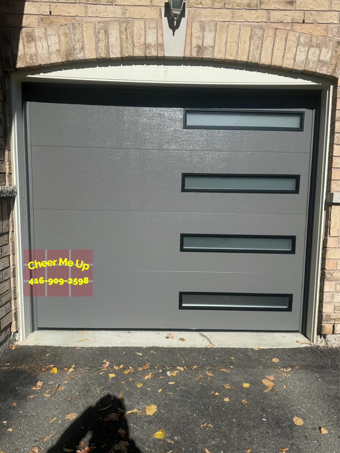 Modern garage door