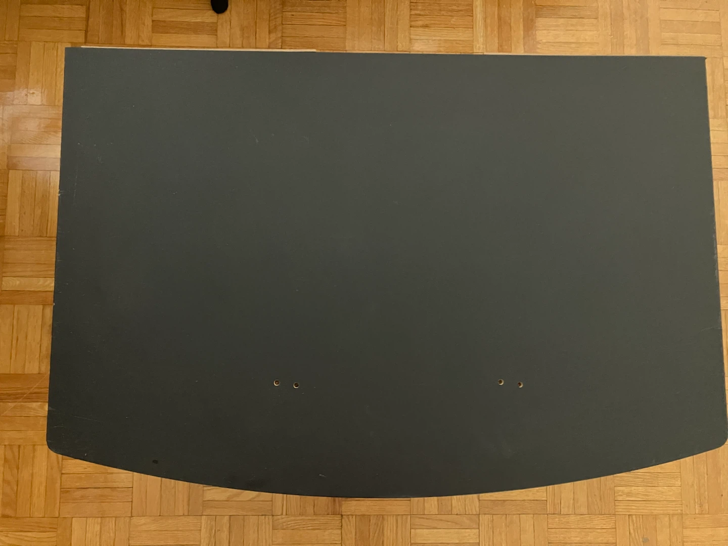 Black TV Stand with Glass Doors - photo 3