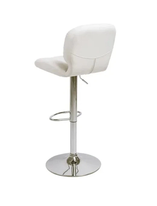 Adjustable White Bar Stool - photo 2
