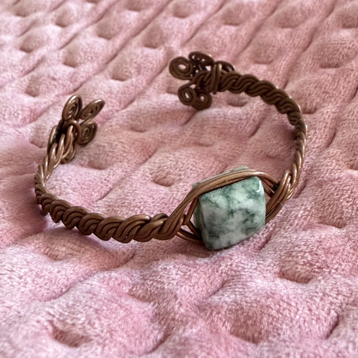 Handcrafted Copper Wire Cuff Bracelet