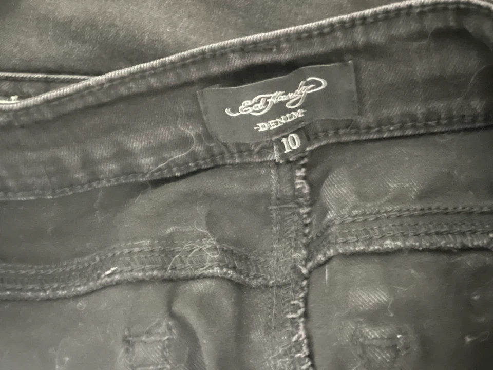 Ed Hardy Black Denim Jeans - photo 3
