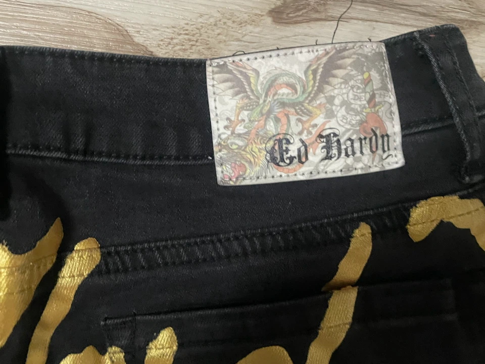 Ed Hardy Black Denim Jeans - photo 4