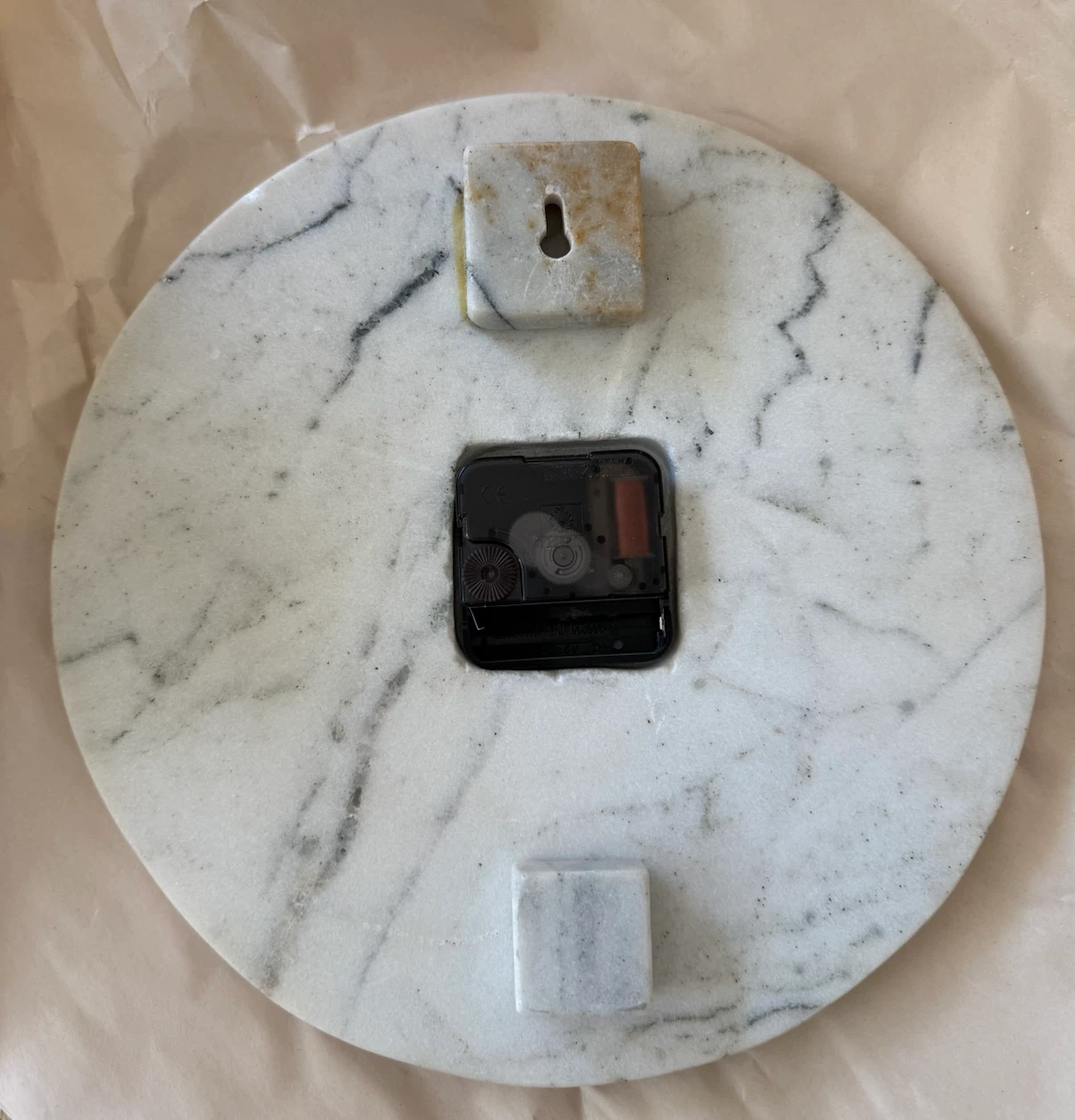Round Marble Wall Clock - photo 3