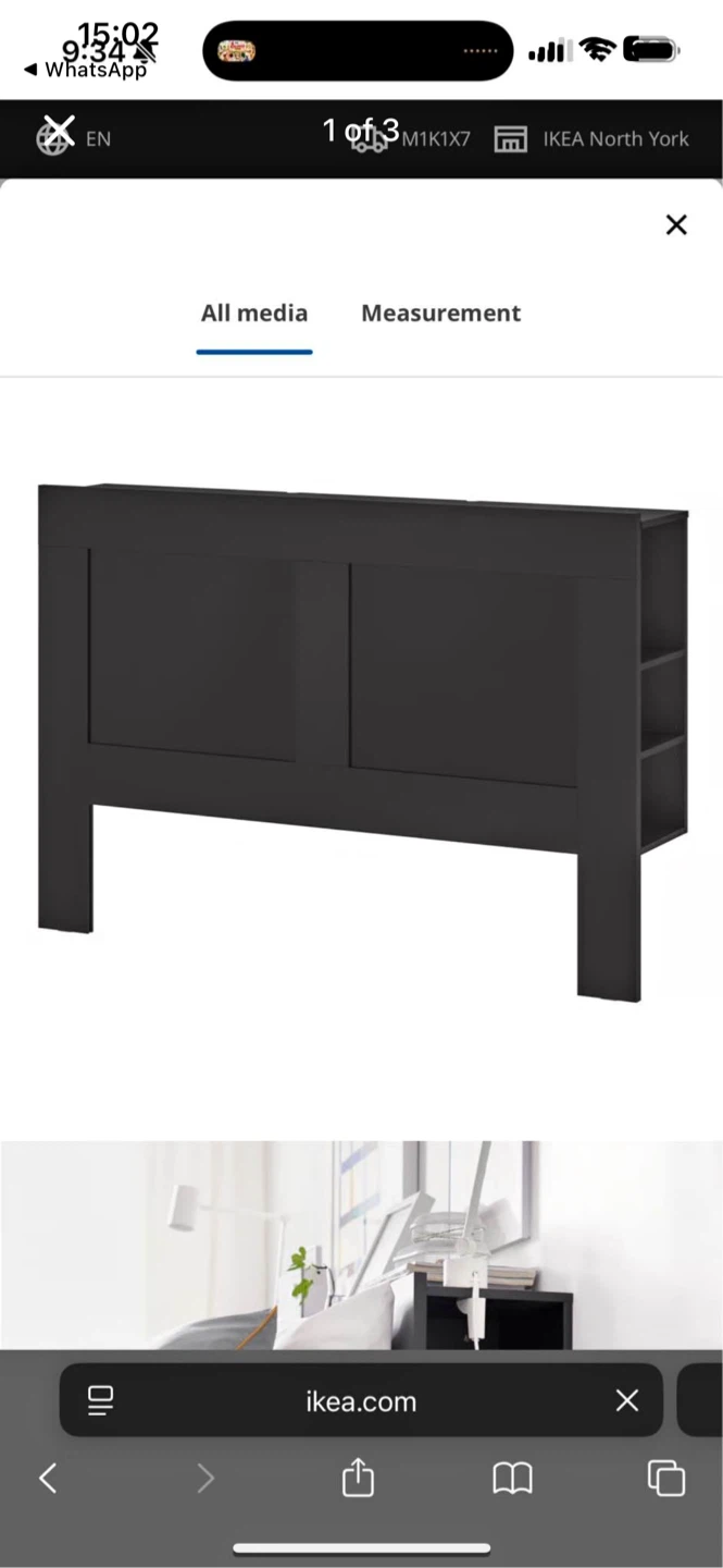 IKEA Queen Headboard with Storage
