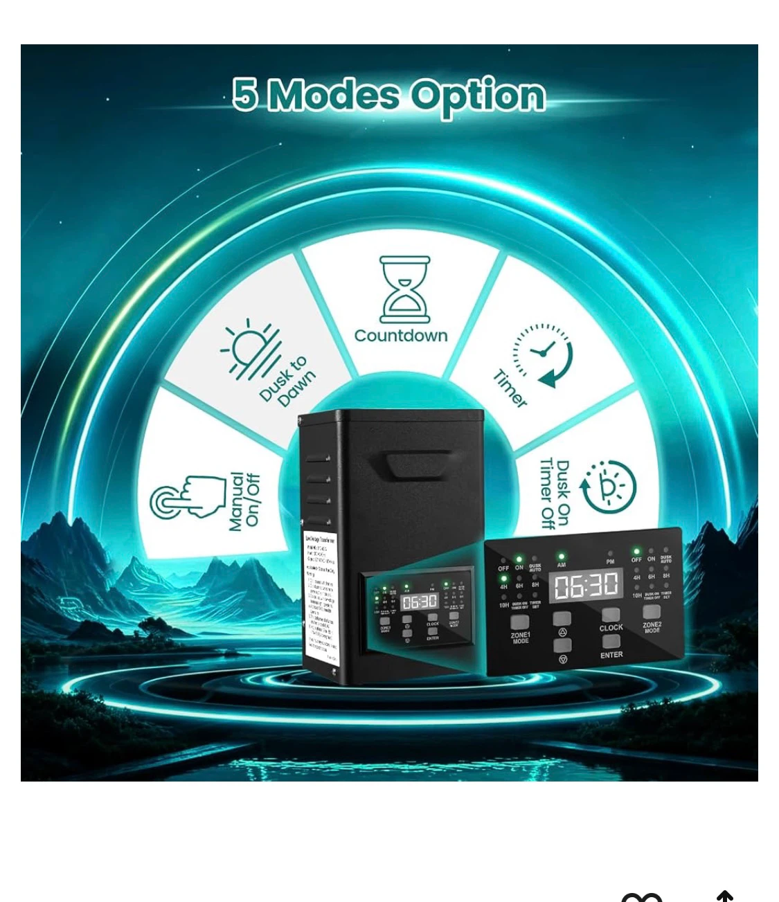 600W Low Voltage Landscape Lighting Transformer - photo 4