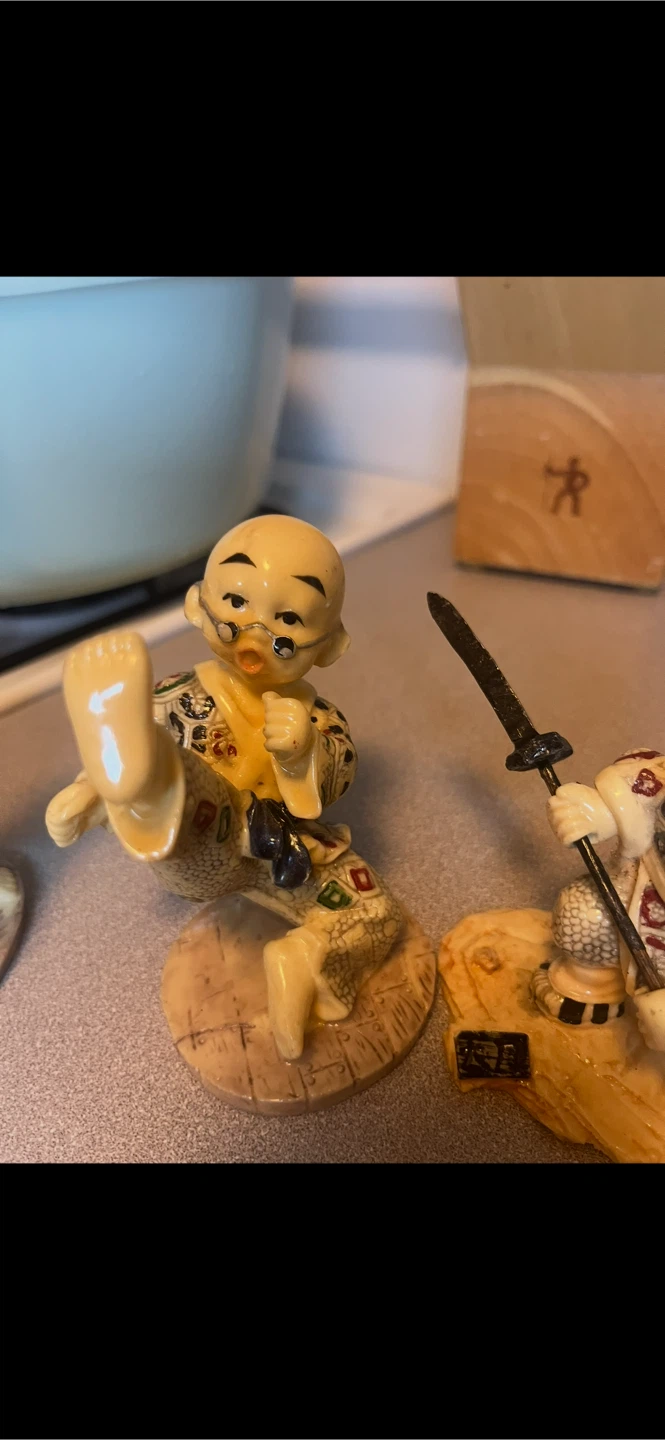Set of 6 Vintage Kung Fu Monk Figurines - photo 4
