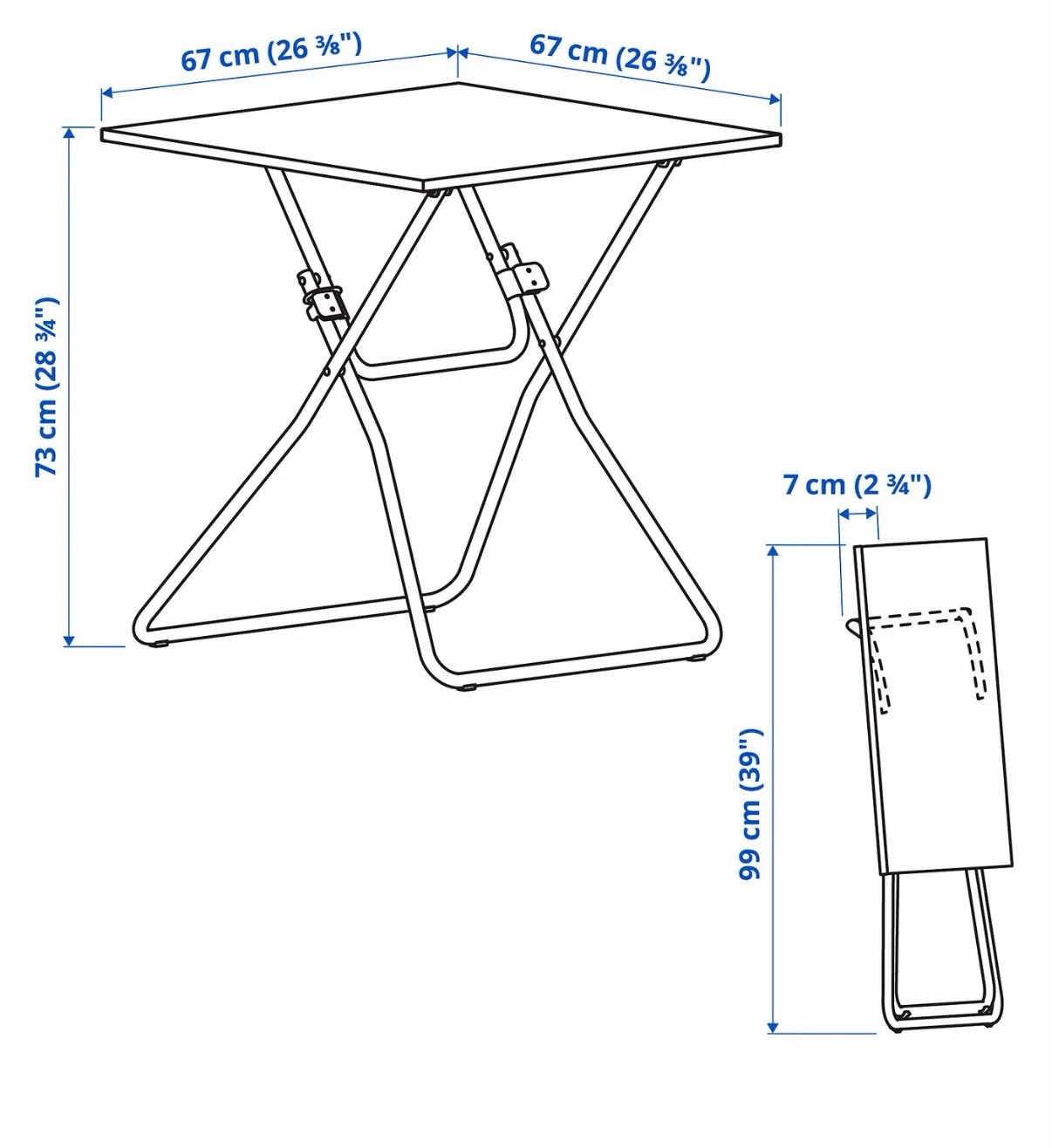 IKEA Gunde Folding Table $59 > $28 - photo 2