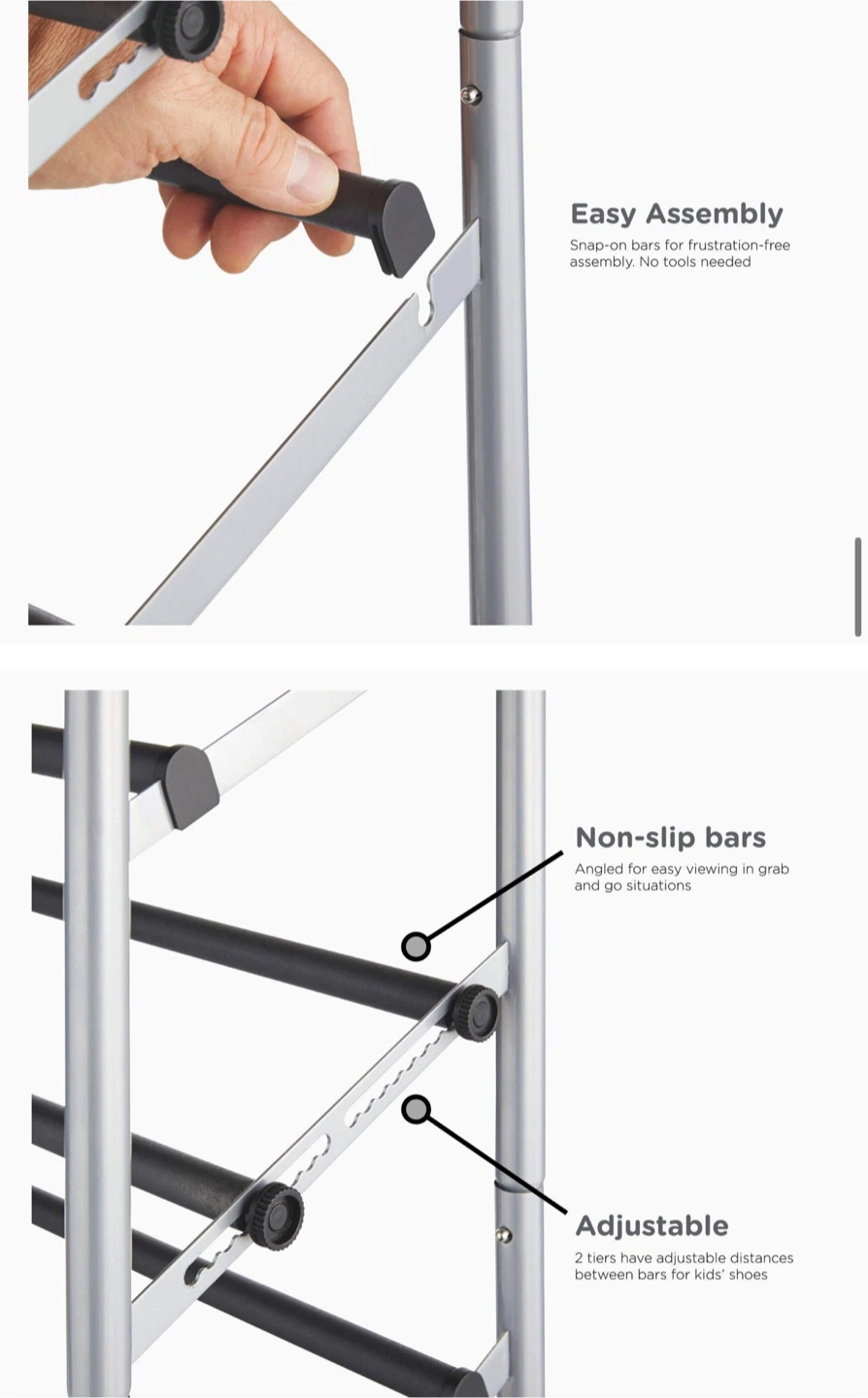 Type A Shoe Rack | Shoe Organizer for Closet - photo 2