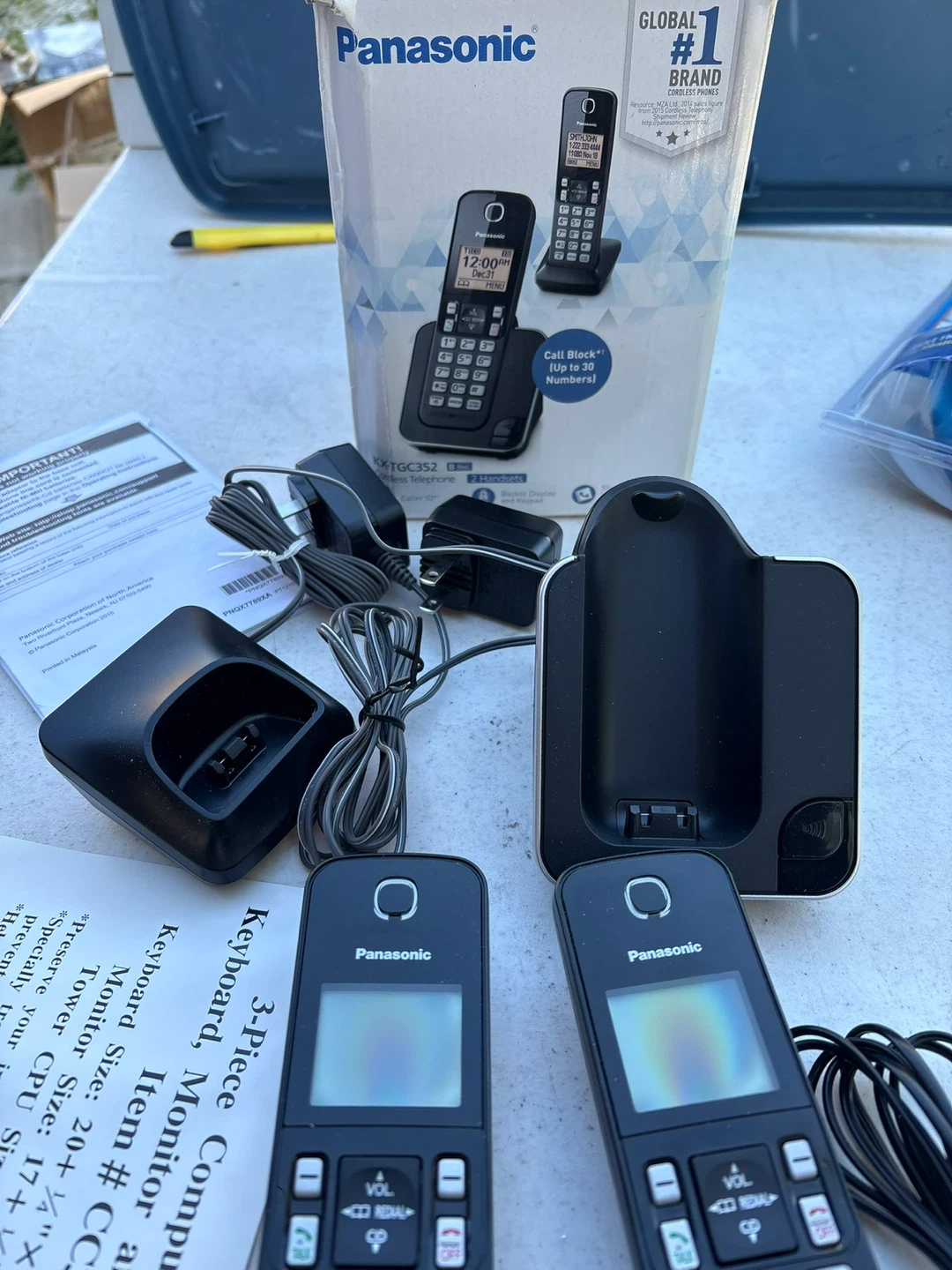 Panasonic Cordless Telephone System KX-TGC352 - photo 2