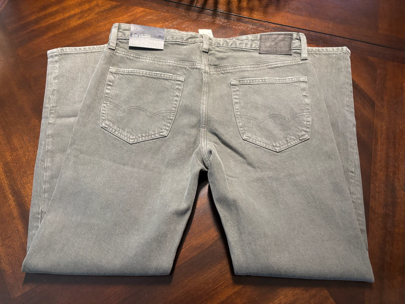 Men’s American Eagle Slim Straight Jeans Grey Brand new - photo 3
