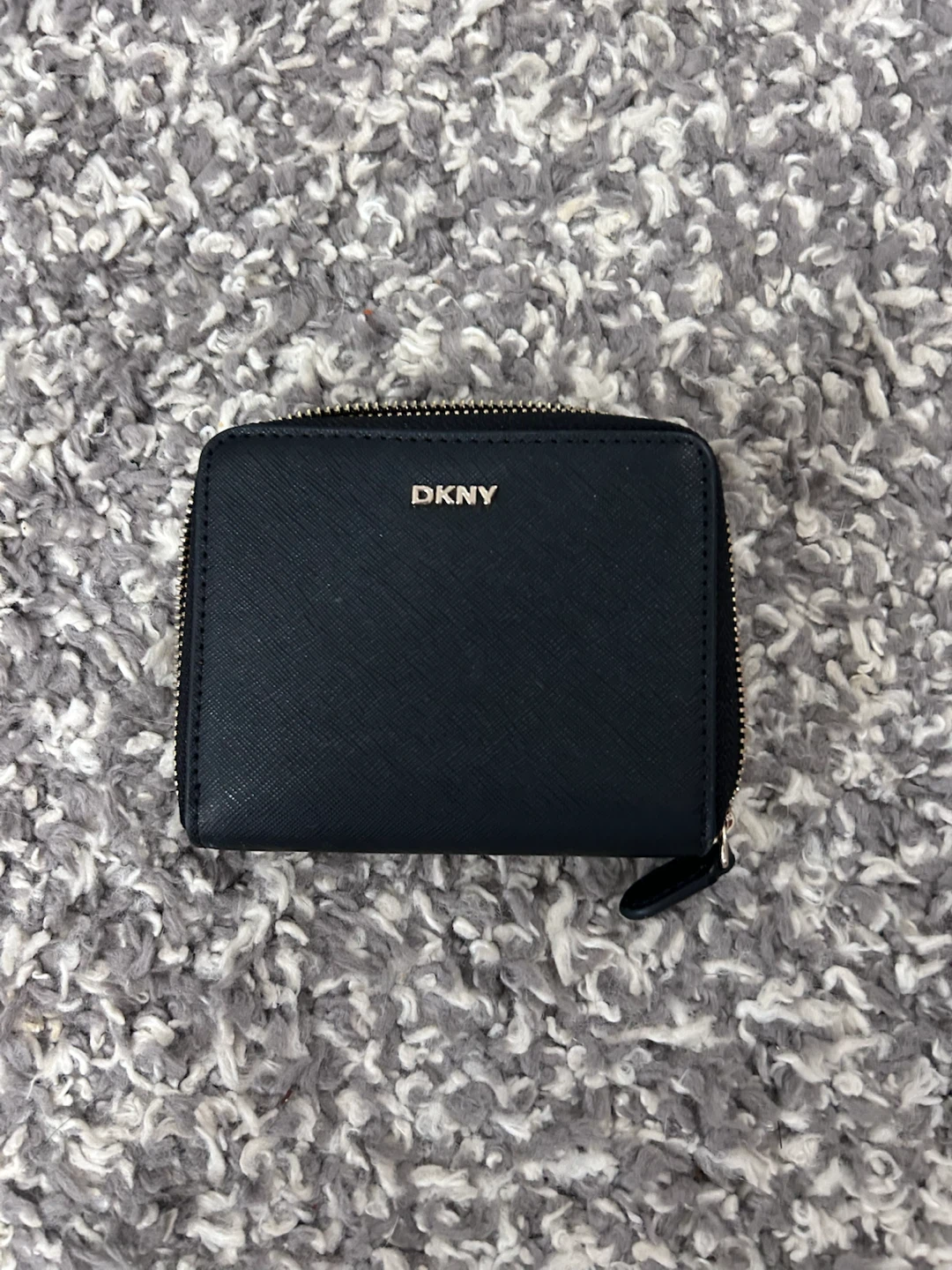 NEW - DKNY Black Zip Around Wallet